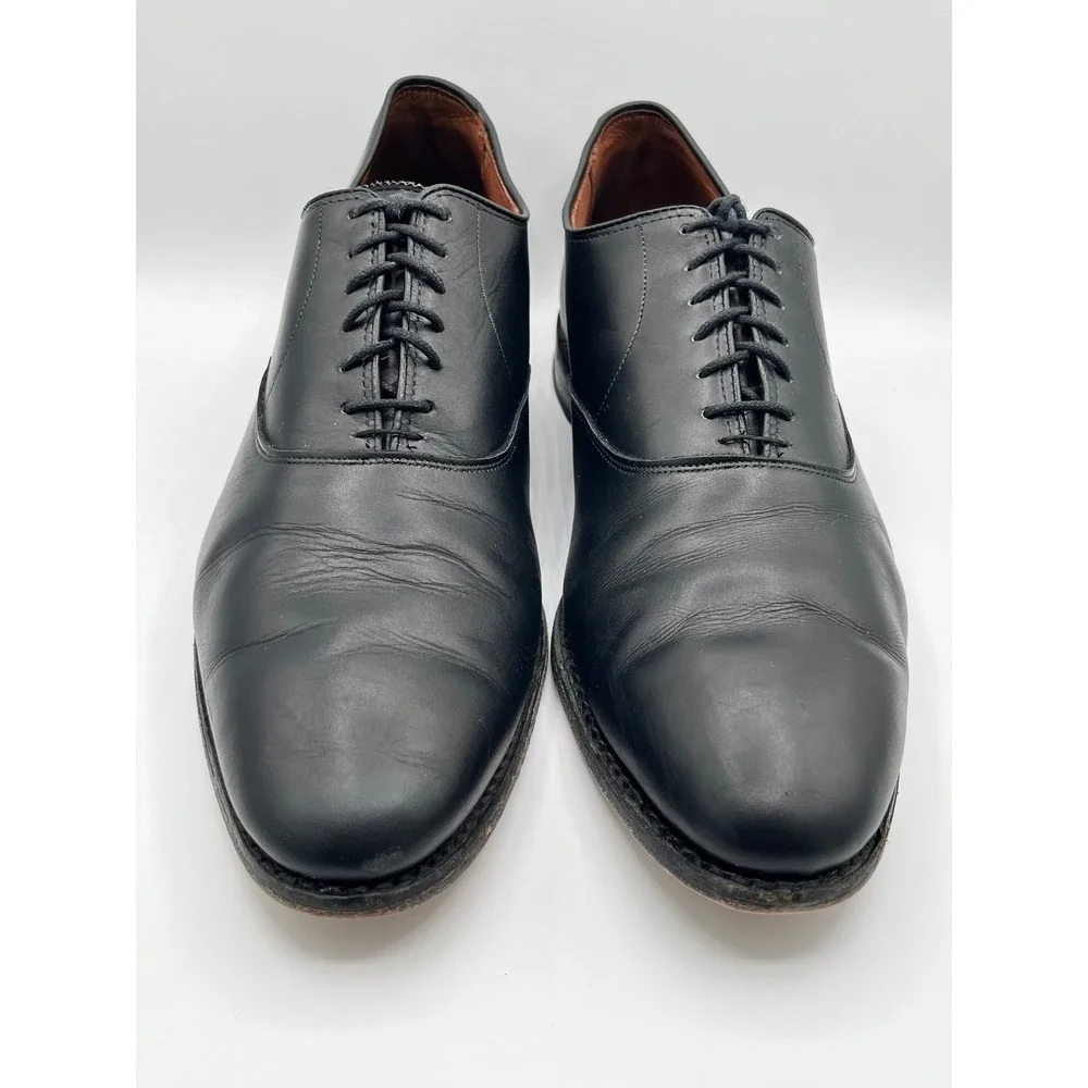 Allen Edmonds Carlyle Men Black Leather Plain Toe Oxford Dress Shoes 8830 Sz 13D